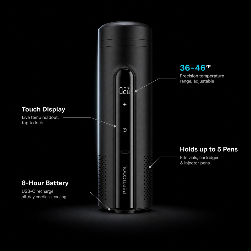 PeptiCool™ — GLP-1 & Vial Travel Cooler